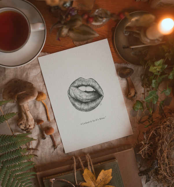 I Licked It So It's Mine - Greeting Card